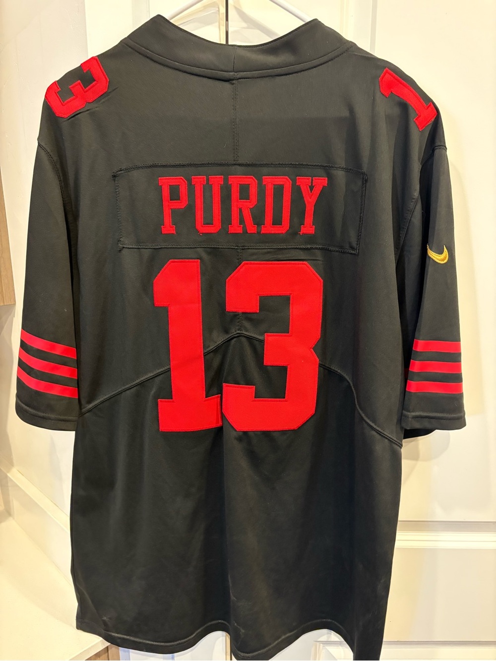 Men's San Francisco Black & Red #13 Jersey Shirt NFL Brand